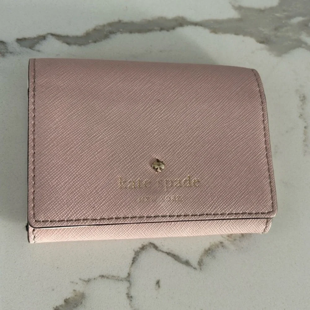 Kate Spade Mikas Pond Christine Light Pink Small Wallet Card Hokder